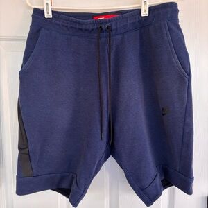 Nike Men's Blue and Black Athletic Shorts